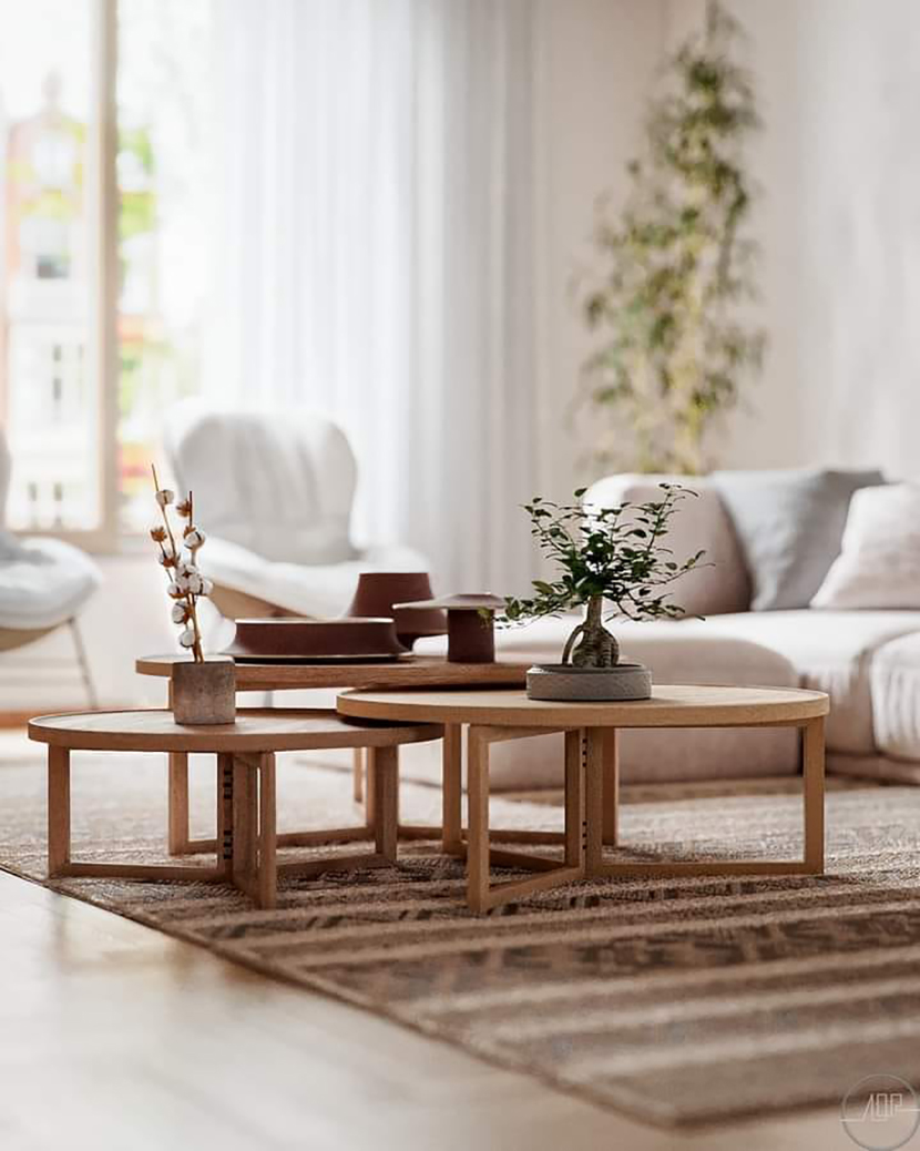 'Star Japandi' living room coffee tables